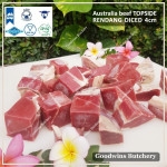 Beef TOPSIDE Australia frozen daging rendang dendeng PORTIONED 4cm 1.5" +/-1.5 kg/pc (price/kg)